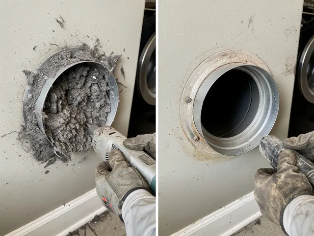 Professional clogged vent cleaning by Fort Mill Dryer Vent Cleaning in Fort Mill