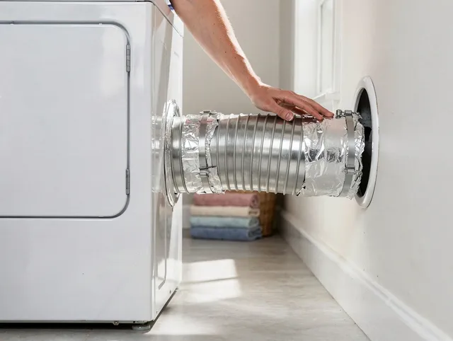 Professional dryer vent hose installation by Fort Mill Dryer Vent Cleaning in Fort Mill
